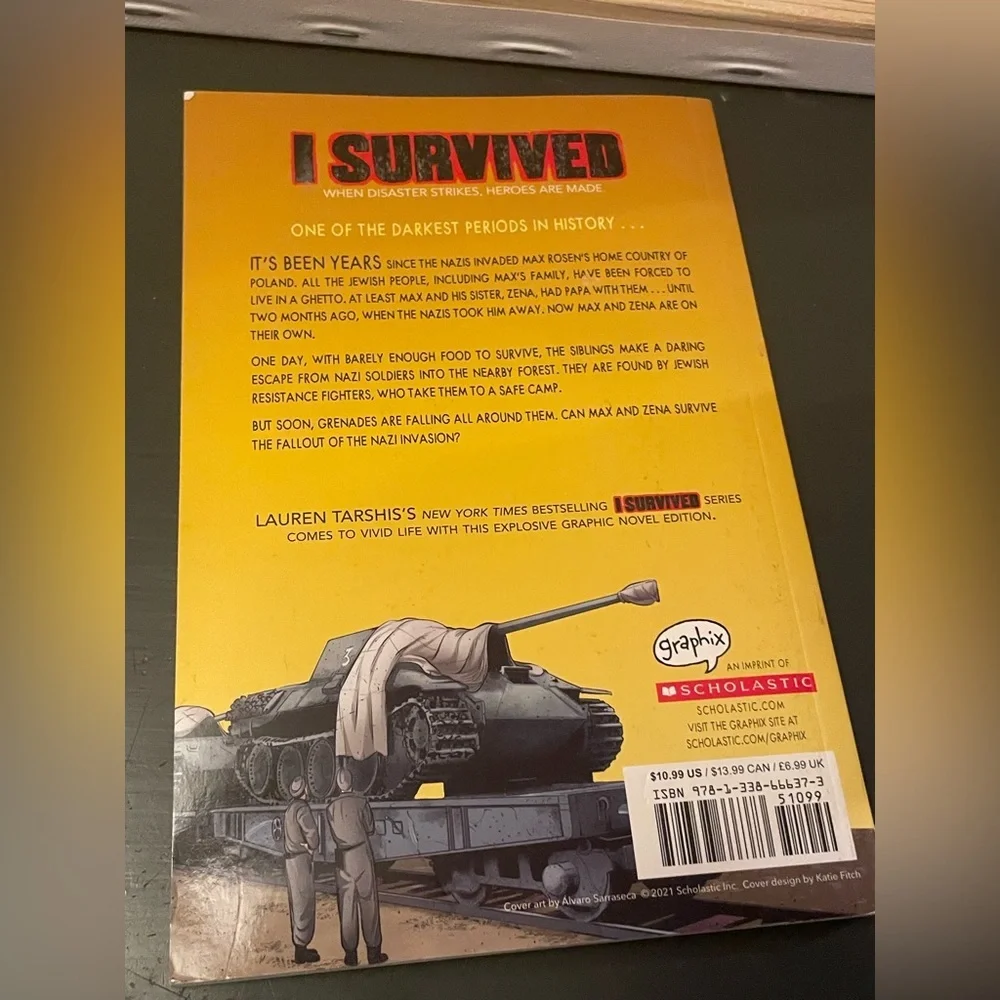 Scholastic I Survived Graphic Novel - Yellow and Red Cover kids